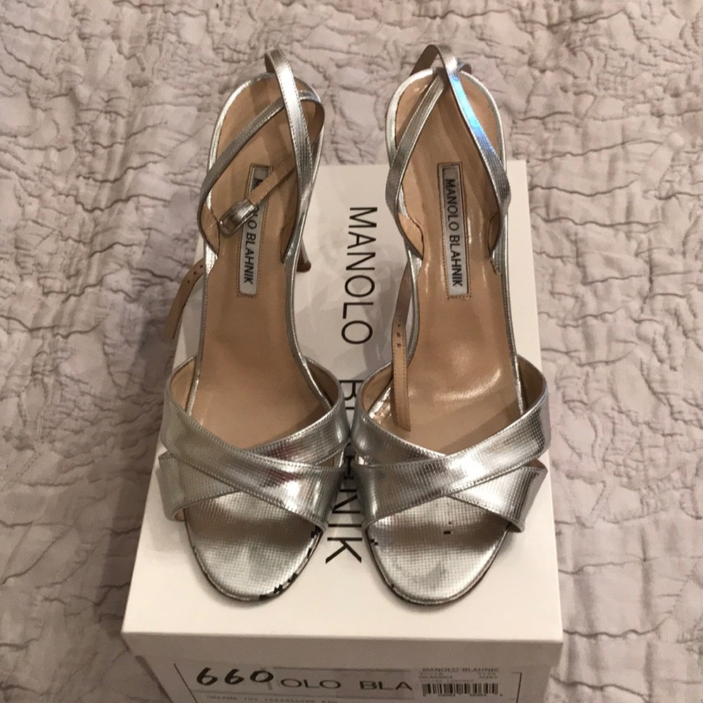 Manolo Blahnik Silver pumps